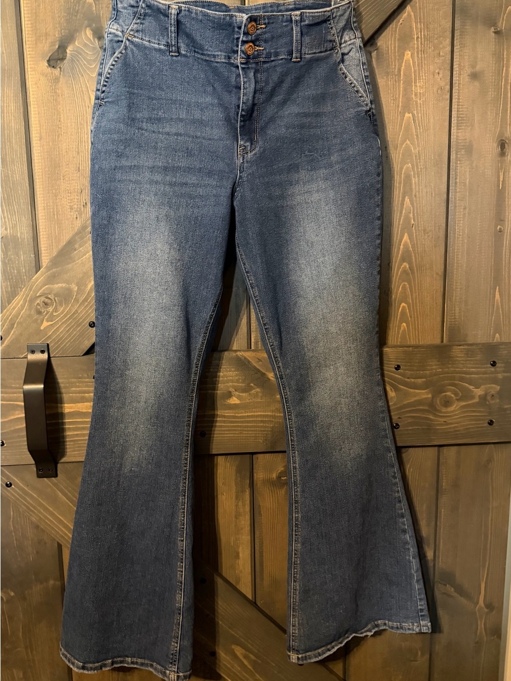 COPPERFLASH Women's High Rise Flare Jeans Size 10
